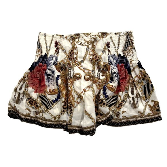 Camilla Shorts With Side Flounce in Reign Supreme - Picture 4 of 5